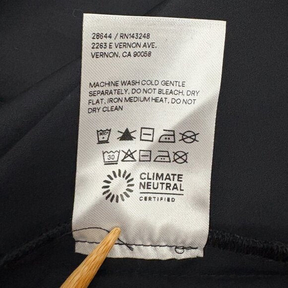 Reformation Black Stassie Dress Size 2 Halter Tie Neck Cutout Cotton Fit & Flare - Picture 7 of 7